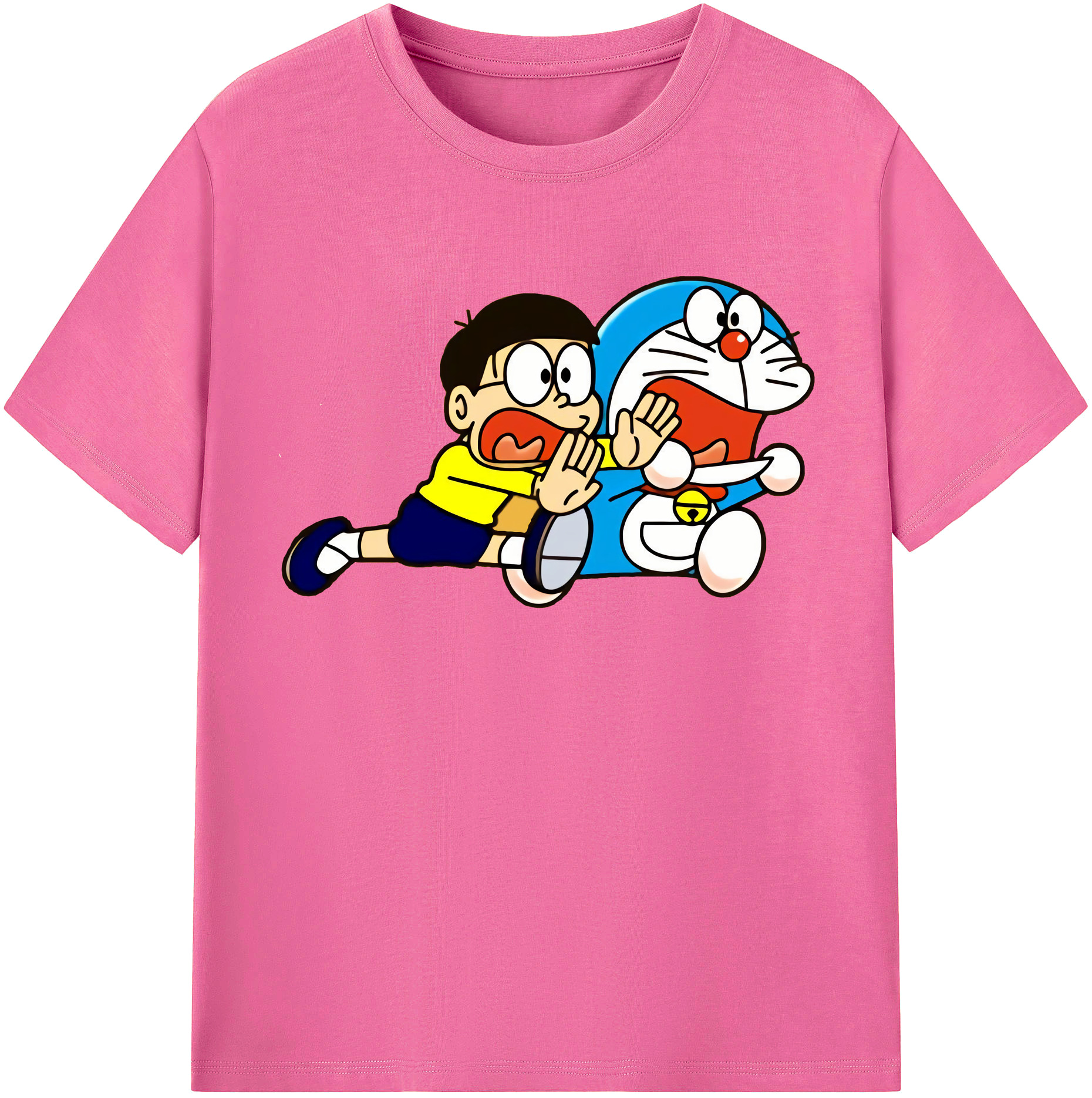 （画像用） ドラえもん Doraemon レディースカジュアルプリントTシャツ（綿100％）